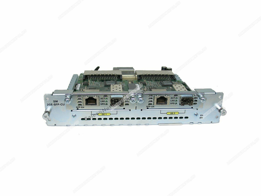Router Seri Cisco 3900 SM-2GE-SFP-CU 10/100/1000 Mbps Sertifikasi FCC Garansi 1 Tahun