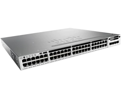WS-C3650-48FS-SSwitch Jaringan Cisco Eksternal dengan 24 Port untuk Jaringan Berkinerja Tinggi
