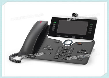 5 &quot;Resolusi Tinggi CP-8845-K9 Cisco IP Video Phone 8800 WVGA Voice Mail CE Standar