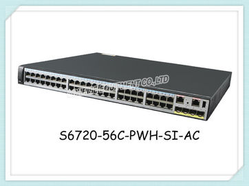 S6720-56C-PWH-SI-AC Huawei Network Switch 32 Port Gigabit 16x100M / 1 / 2.5 / 5 / 10G port 4 10 Gig SFP + PoE ++
