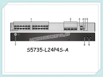 Huawei Network Switches S5735-L24P4S-A 24 Gigabit Port Mendukung Semua GE Downlink Port