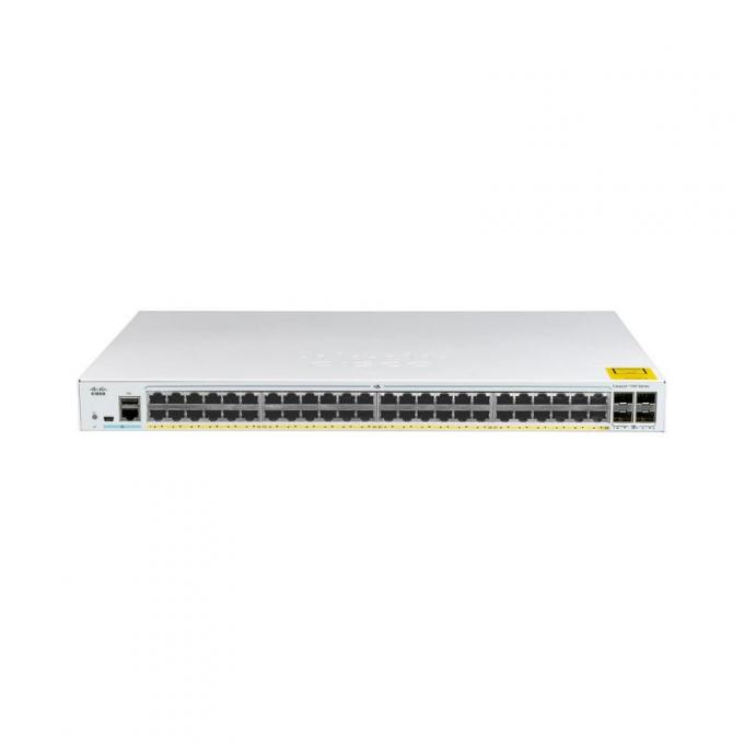 C1000-48P-4G-L Sakelar Cisco Catalyst Seri 1000 	 48x port Ethernet 10/100/1000 PoE+ dan anggaran PoE 370W, 4x uplink SFP 1G 0