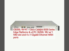 C8200L-1N-4T - Cisco Catalyst 8200 Series Edge Platform & uCPE C8200L 1RU dengan slot NIM 1 dan port WAN Ethernet 4 x 1 Gigabit