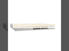 C9300L-24P-4X-E Sakelar Cisco Catalyst 9300L dengan uplink SFP+ 4x10G/1G tetap, PoE+, Network Essentials