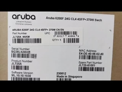 Sakelar Seri JL725A Aruba 6200F 6200F 24G Class4 PoE 4SFP+ Sakelar 370W
