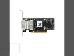 MCX755106AS-HEAT Kartu Adaptor NVIDIA Mellanox ConnectX-7 HHHL, 200GbE (mode default) / NDR200 IB