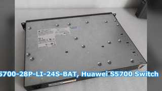 S5700-28P-LI-24S-BAT, Sakelar Huawei S5700, slot baterai 28xGig SFP/4x10/100/1000 atau SFP/1