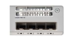 C9200 NM 4X kartu antarmuka jaringan Ethernet Cisco Catalyst 9000 Switch Modules