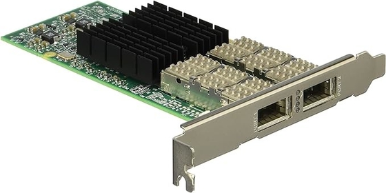 MCX456A Mellanox Connectx-4 Vpi Adaptor Jaringan PCI Express 3.0 X16 100 Gigabit Ethernet