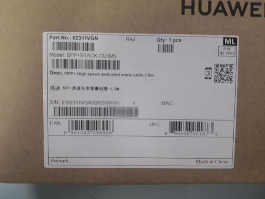 SFP+STACK-CU1M5 	 02311VGN
Huawei 10G SFP + SFP+ Kabel Tumpukan Khusus Kecepatan Tinggi - 1.5m