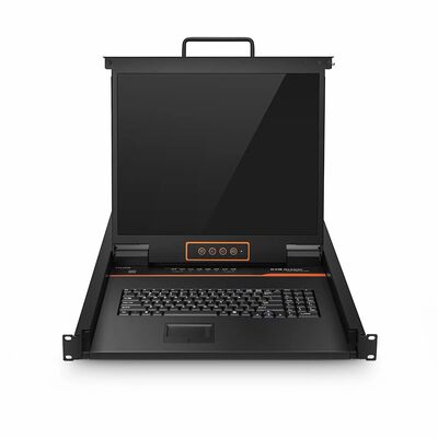 8-Port x1 Pengguna VGA 1U Rack-Mount USB KVM Switch dengan LED 19", Termasuk 8 x Kabel VGA