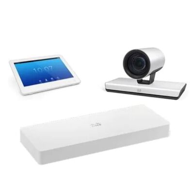 CS-KITP60-K9, Cisco Room Kit Plus, Sistem Konferensi Video, Video 1080p60, Kamera P60, Kontrol Sentuh 10