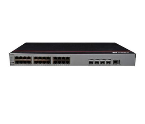 Huawei CloudEngine S5735-L24T4S-A1 Switch Jaringan dengan 24x10/100/1000BASE-T Port 4xGE SFP Port dan AC Power