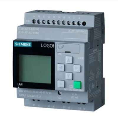 Siemens LOGO! 24CE PLC Logic Module dengan 8 Input Digital 4 Output Transistor dan Built-in Ethernet untuk Kontrol Industri