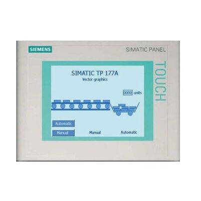 Siemens SIMATIC HMI TP177A Touch Panel dengan 5,7 inci STN Display Komunikasi MPI/PROFIBUS DP dan Perlindungan IP65 Depan