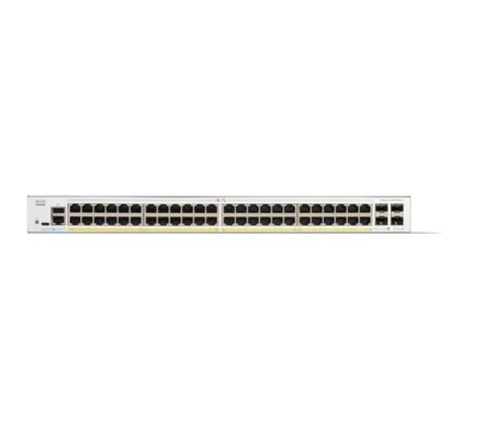 Saklar PoE Terkelola Lapisan 3 C1300-48FP-4G, 48×Port PoE+ 10/100/1000, Uplink SFP 4×1G, Anggaran PoE 740W