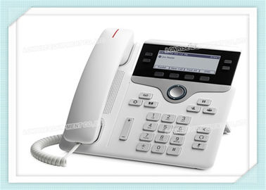 CP-7841-W-K9 Telepon IP Cisco Putih Dengan Banyak Dukungan Protokol VoIP
