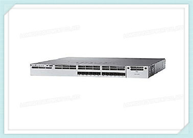 WS-C3850-12XS-S Cisco Fiber Optic Switch 12 SFP / SFP + 1G / 10G Pengontrol Nirkabel Basis IP