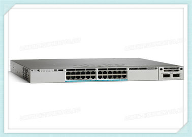 Cisco Switch WS-C3850-24U-S Stackable 24 10/100/1000 Port UPOE 1 Slot Modul Jaringan Daya 1100W