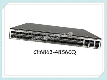 Switch Jaringan Huawei CE6863-48S6CQ 48x10GE / 25GE SFP28, 8x40GE / 100GE QSFP28 dengan Daya 1AC