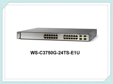 Cisco Switch 3750g Series WS-C3750G-24TS-E1U 24 Port Gigabit Switch Jaringan