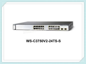 Cisco Gigabit Ethernet Switch Jaringan Saklar Ethernet Optik WS-C3750V2-24TS-S