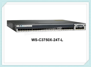 Saklar Jaringan Cisco Ethernet WS-C3750X-24T-L 24 Port Saklar Serat Optik Ethernet