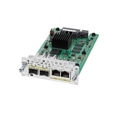 Cisco Ethernet WAN Network Expansion Interface Module NIM-2GE-CU-SFP membawa kepadatan tinggi Small Form-Factor Pluggable (SFP)