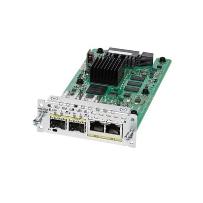 Cisco Ethernet WAN Network Expansion Interface Module NIM-2GE-CU-SFP membawa kepadatan tinggi Small Form-Factor Pluggable (SFP)