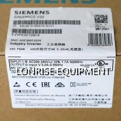 Siemens 6SL3210-5BB15-5UV1 0.55KW 1AC V20 PLC Kontrol Industri 6SL32105BB155UV1