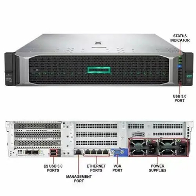Server Rak ProLiant D L380 G10 2U Dengan Intel Xeon Silver 4110 16GB RAM