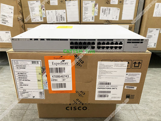 Sakelar Ethernet Cisco Catalyst 9200 24 Port POE Baru dengan Network Essentials C9200-24T-E