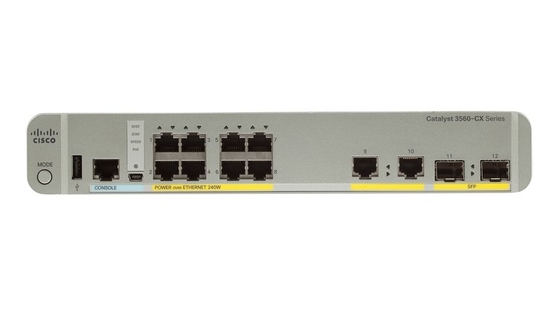 WS-C3560CX-8PC-S 8 - Port Compact Switch Layer 3 POE- 8 X 10/100/1000 Ethernet Ports