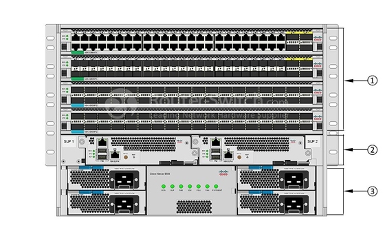 N9K-C9504 Cisco Nexus 9500 Series Switch Cisco Nexus 9500 Series Switch Chassis dengan 8 slot kartu line