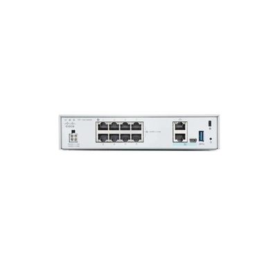 FPR1010-NGFW-K9 Cisco Secure Firewall Firepower 1010 Perangkat Dengan Perangkat Lunak FTD, 8-Gigabit Ethernet (GbE) Port