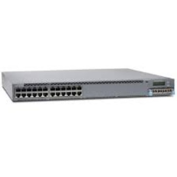 EX3400-24T EX3400 24-Port 10/100/1000BaseT 4 X 1/10G SFP/SFP+ 2 X 40G QSFP+ Penggemar Redundant Aliran Udara Front-To-Back