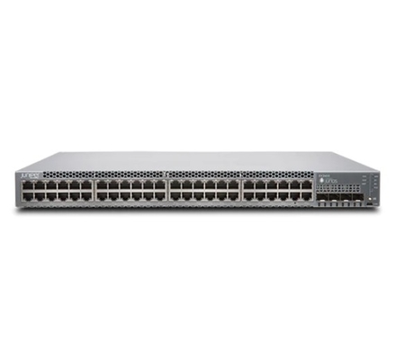 EX3400-48P EX3400 48-Port 10/100/1000BaseT PoE+ 4 X 1/10G SFP/SFP+ 2 X 40G QSFP+ Penggemar Redundan Aliran Udara Front-To-Back