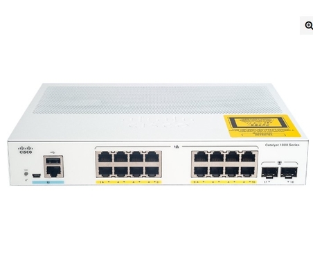 C1000-16T-2G-L Cisco Catalyst 1000 Switch 16x 10/100/1000 Ethernet Port 2x 1G SFP Uplinks