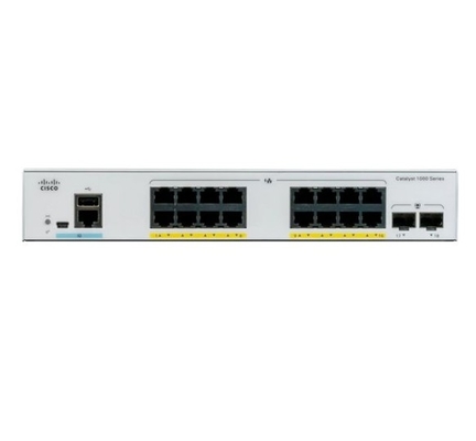 C1000-16T-2G-L Cisco Catalyst 1000 Switch 16x 10/100/1000 Ethernet Port 2x 1G SFP Uplinks
