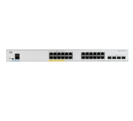 C1000-24P-4X-L Cisco Catalyst 1000 Series Switch 24x 10/100/1000 port Ethernet PoE+ 4x 10G SFP uplink