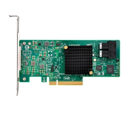 Broadcom LSI SAS 9500-8i Host Bus Adapter 12Gb/s SAS 8-Port PCIe 3.0 HBA Kartu Dukungan Raid 0/1/1E/10The Broadcom 9311-8i