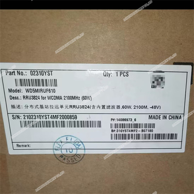 Rru3826 Wcdma 2100mhz (80w) 02310kkq Cocok untuk Telekom Base Station siap untuk pergi