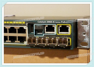 Cisco Switch WS-C2960S-48LPS-L 48 Port Poe Gigabit Ethernet Switch Cisco Network Switch menawarkan menyalakan 48 Power over Ethernet (PoE) Ethernet 10/100/1000 port dengan 370W PoE Power supply