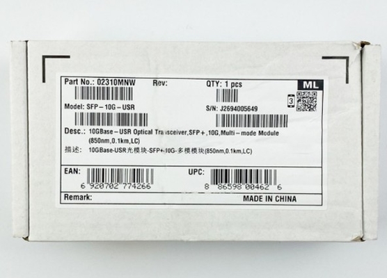 SFP-10G-USR Huawei Optical Transceiver SFP-10G-USR Optical Transceiver SFP+ 10G Multi-Mode Module