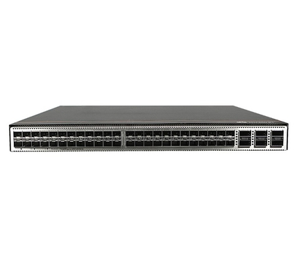 CE6863E-48S6CQ-F Huawei CloudEngine 6800 48*25G SFP28, 6*100G QSFP28, 2* catu daya AC, outlet udara sisi port