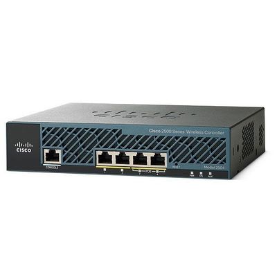 AIR-CT2504-50-K9, Pengontrol Nirkabel Cisco 2500, 50 lisensi AP/port 4xGE/manajemen RF