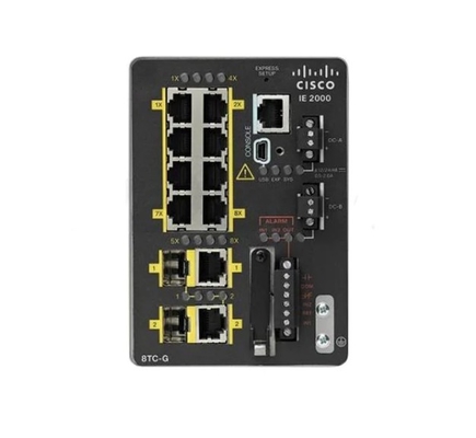 IE-2000-8TC-G-E - Industrial Ethernet 2000 Series IE2000 dengan port 8FE Copper dan 2GE Combo (Lan Base) - 1588
