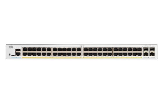 C1200-48P-4X Cisco C1200-48P-4X 48x 10/100/1000 Port PoE+ Dengan Anggaran Daya 375W, 4x 10 Gigabit SFP, Rack-mountable