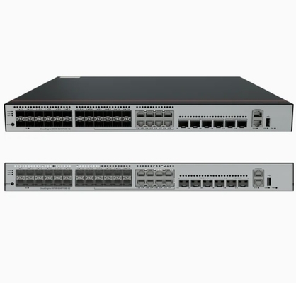 S5735-S24ST4XE-V2 24*GE SFP Port 8 Yang Berfungsi Ganda 10/100/1000 Atau SFP 4*10GE SFP+ Port 2*12GE Stack Port Tanpa Power Module