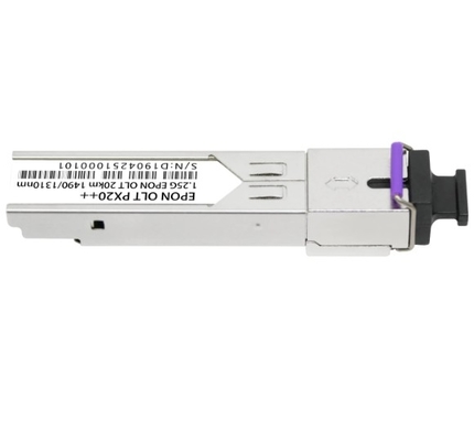 EPON OLT PX20+ 20km Tx 1490nm 1.25G Rx 1310nm 1.25G SFP Form-factor SC/UPC Receptacle Connector